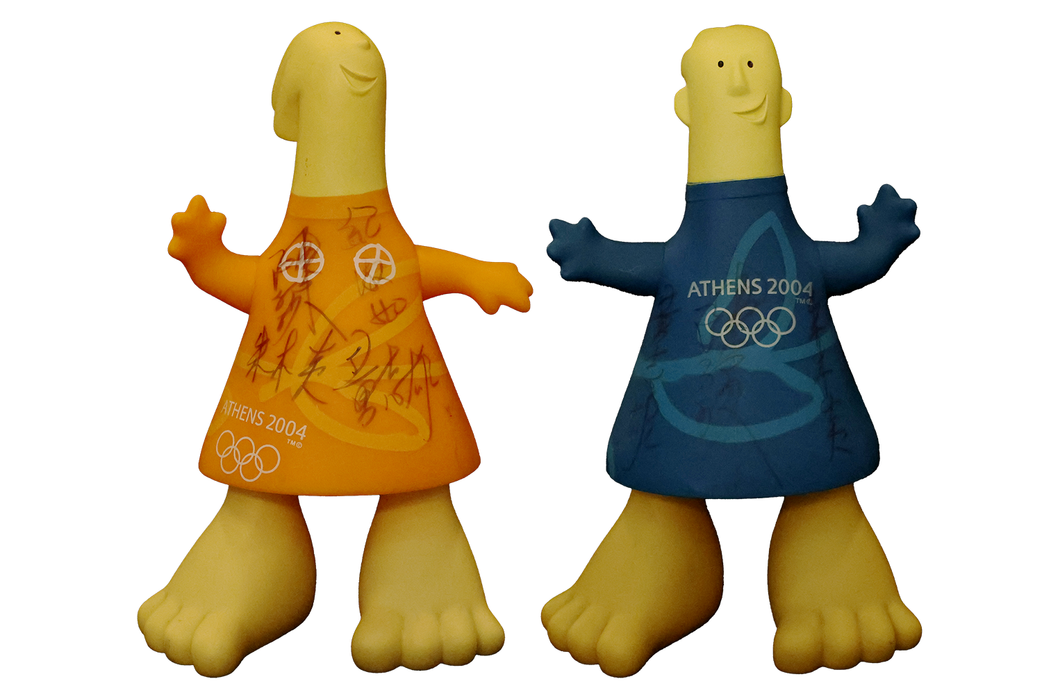 2004雅典奧運的吉祥物Phevos與Athena