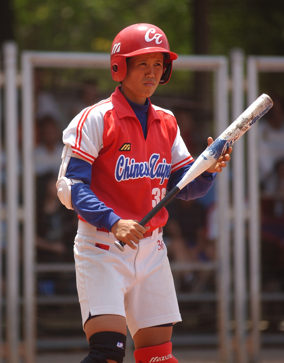 2004雅典奧運我國女手外野手黃慧雯。