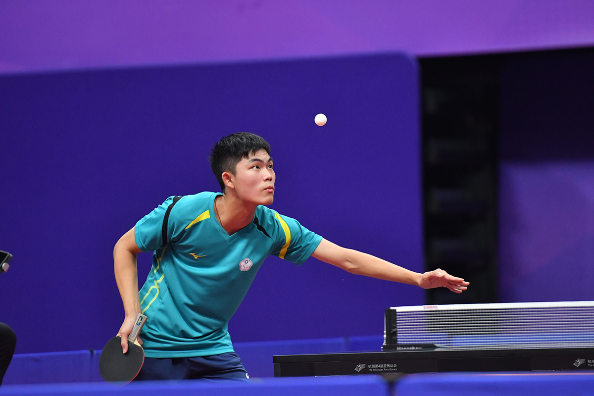 我國桌球新星陳柏諺勇闖男子XD17-20級金牌戰。