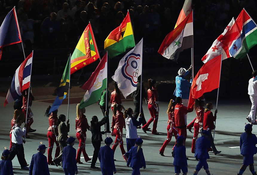 2012倫敦奧運開幕式，我國掌旗官由舉重好手陳士杰擔任開幕掌旗官。