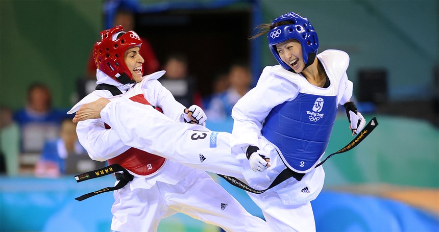 我國跆拳道好手楊淑君在女子49公斤級獲得第5名。 