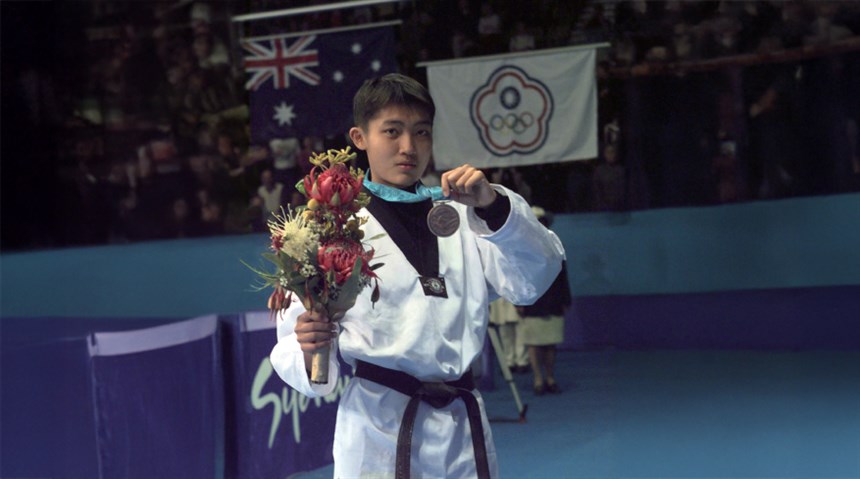 我國跆拳道好手紀淑如勇奪銅牌。