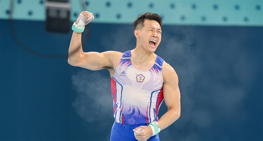 2024巴黎奧運，我國體操好手唐嘉鴻勇奪男子單槓銅牌。