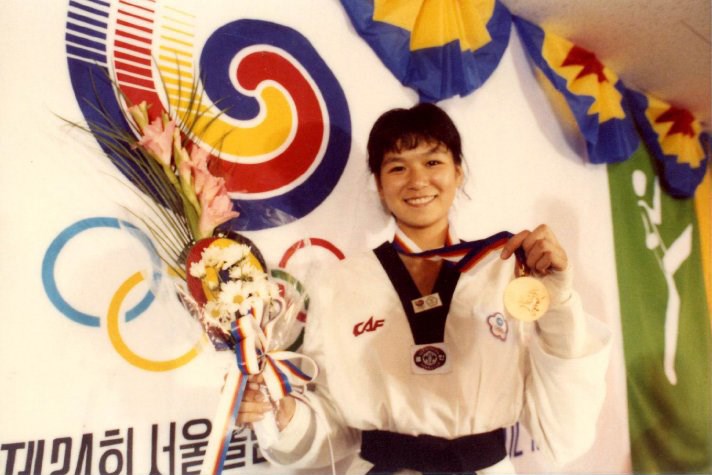 我國跆拳道好手陳怡安勇奪金牌。