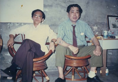 呂松吉1983年與上江洲安健合照