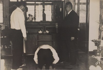 戴士哲向劉雲樵及張詳三拜師照片