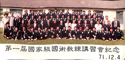 1982年第1屆國家級國術教練講習會合照