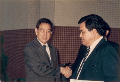 尼加拉瓜國會外交委員會主席1992年蒞臨左營運動訓練中心照片