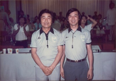 馮同瑜1999年與焦祖謙於東南亞運動會照片
