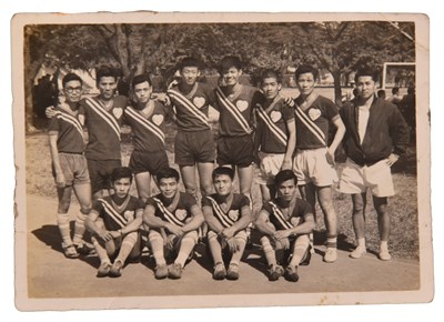 陳光雄「1970第25屆臺灣省運動會」與隊友合照