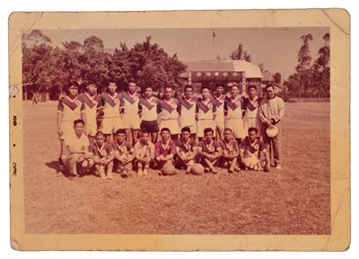 陳光雄1969年參與國際交流賽與國家代表隊合照