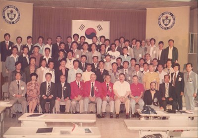 陳良嶋1978年國際手球裁判講習會參加開幕典禮合照